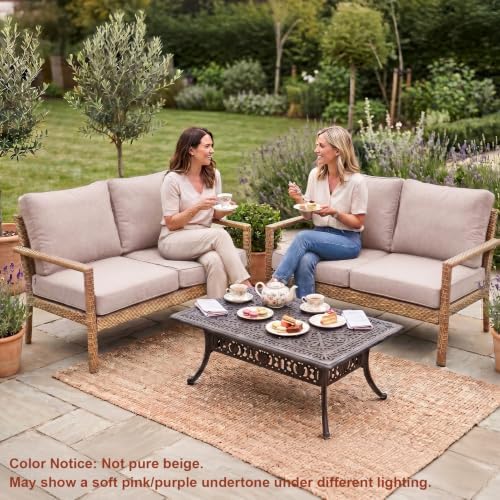 8Pcs Patio Cushion Covers Stretch Outdoor Furniture Protector Slipcovers - Image 2