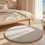 Ophanie Round Rugs 3Ft Ivory Circle Area Rug, Nursery Bedroom Carpet, Small - Image 5
