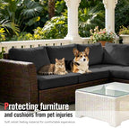 8Pcs Outdoor Cushion Covers, Stretch Patio Furniture Couch Chair Slipcovers - Image 6