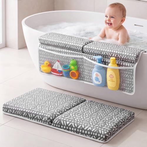 Vicenpal Baby Bath Kneeler and Elbow Rest Pad Set, Thick Comfortable Quick Dry by Vicenpal