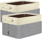 BALEINE 2 Pack Fabric Closet Storage Bins by BALEINE