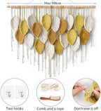 Large Macrame Wall Hanging Boho Woven Tapestry Bohemian Farmhouse Wall Art - Image 2