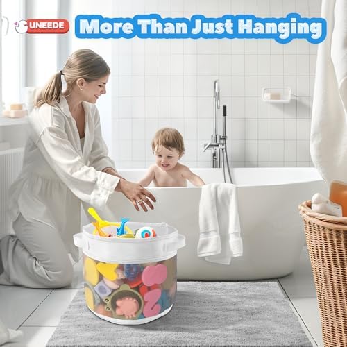 UNEEDE Bath Toy Organizer, 4.15 Gallons Bathtub Toy Storage Organizer - Image 2