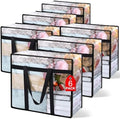 6Pack Clear Blanket Storage Bags Comforter Clothes Storage Moving Bag by Besslly