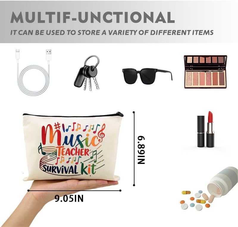 Music Teacher Survival Kit Makeup Storage Bag - Image 2