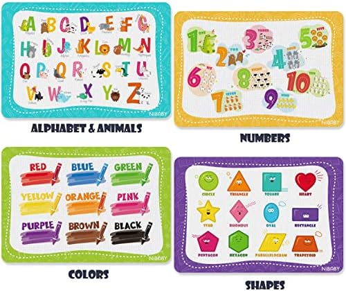 NiBaby 4 PCS Kids' Placemats for Dining Table, Placemats for Toddler & Kids - Image 7