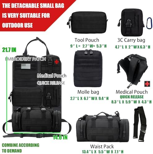 7 PACK Tactical Seat back organizer Truck organizer - Image 4