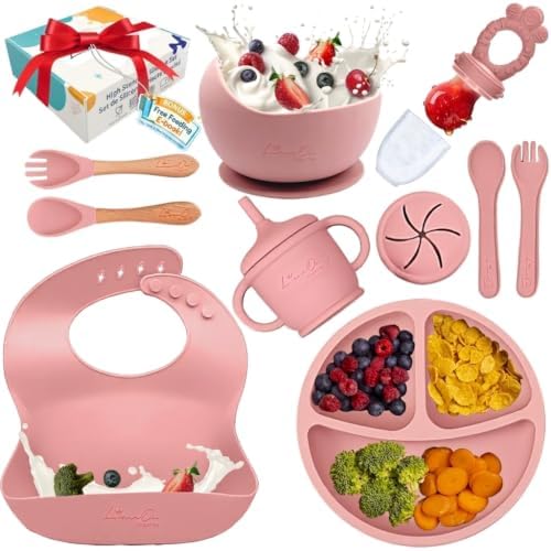 Silicone Baby Feeding Set, Baby plates and bowls Set by Unknown