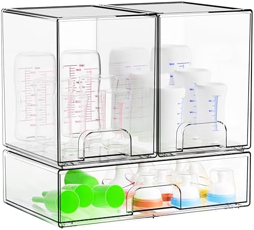 Yieach 3 Set Clear Baby Bottle Organizer by Yieach