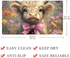 Shower Mat Non Slip, Highland Cow Butterfly Anti Slip Bath Mat - Image 4