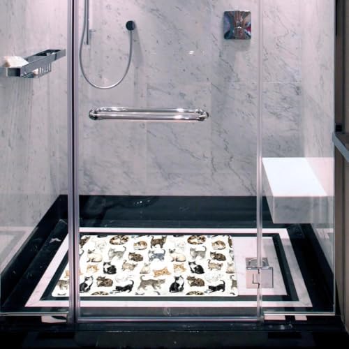 Non Slip Bathtub and Shower Mat 26.8x15.1 inch, Bath Mat - Image 6