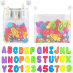 Comfylife 2 x Mesh Bath Toy Organizer + 6 Ultra Strong Hooks + 36 Bath Letters by CamfylifeBaby
