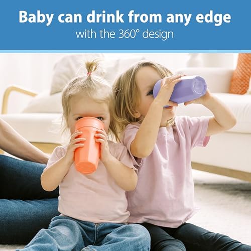 Dr. Brown's Milestones Cheers360 Spoutless Cup, Coral and Purple - Image 4