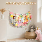 YECAYE Stuffed Animal Net, 60 Inch Plushies Storage, 2 Pack, Cream White - Image 6