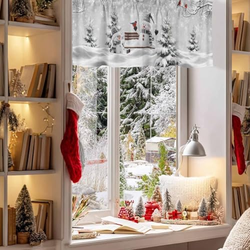 Vandarllin Winter Christmas Valance Curtains - Image 4