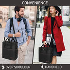 opux Insulated Wine Cooler Bag, Leakproof 6 Bottle Wine Tote Carrier - Image 6
