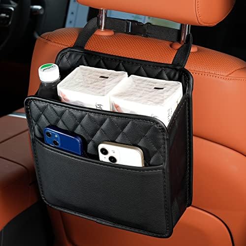 FrgKbTm Car Seat Back Hanging Bag Car Document Holder Multi-Pocket Bottle Bag by FrgKbTm