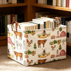 Rectangle Storage Basket with Handles, Collapsible Storage Bin, Books Box - Image 4