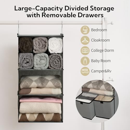 GRANNY SAYS 4-Shelf Hanging Closet Organizer - Image 5