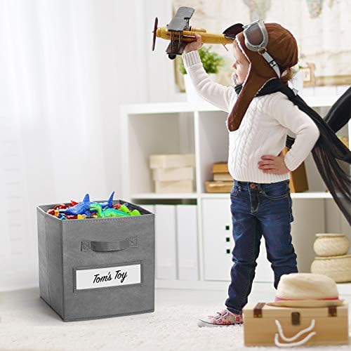 11 Inch Storage Cube, Storage bin Foldable Fabric Cube Storage Bins - Image 5