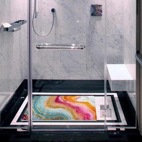 Non Slip Bathtub and Shower Mat 26.8x15.1 inch, Bath Mat - Image 4