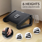 CasaZenith Foot Rest, Six Heights Adjustable Foot Rest Under Desk at Work - Image 2