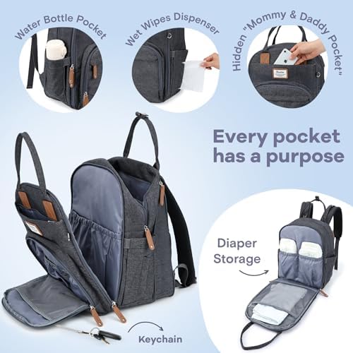 RUVALINO Baby Diaper Bag Backpack - Image 3