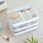 CoiiJoii 6PCS Clear Hard Shell Zipper Case, Portable Cosmetic Bag - Image 2