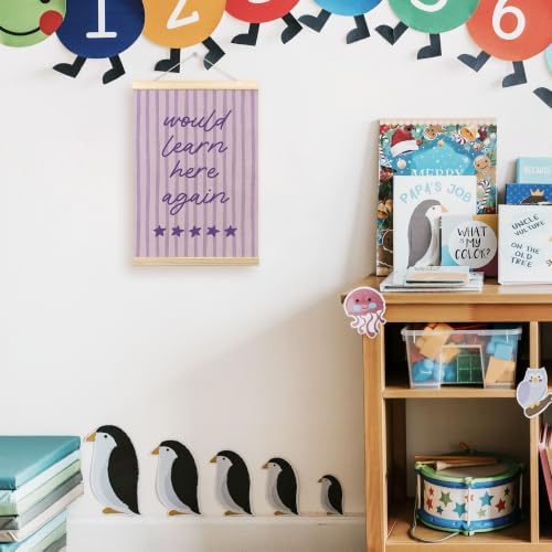 TLESKE Purple Funny Classroom Wall Art Decor Poster Hanger Frame 12x16 - Image 2