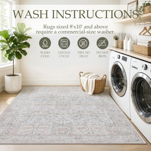 JOLLYVOGUE 6x9 Area Rugs for Living Room, Washable Rug - Image 7