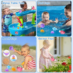 Fajiabao Toddler Bath Toys for Kids Ages 1-3 Stack, Scoop & Pour Set 5PCS - Image 6