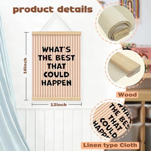 Inspirational What's the Best That Could Happen Framed Poster Wall Decor - Image 6