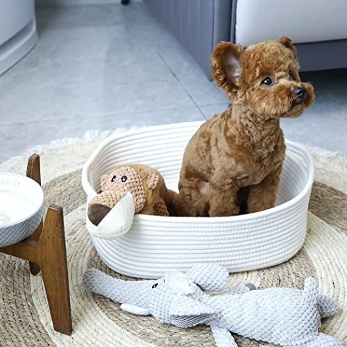 Woven Cotton Rope Storage Basket, Cube Changing Table Organizer - Image 6