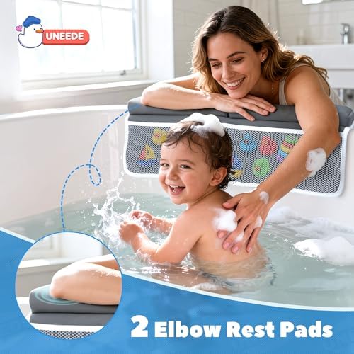 UNEEDE Baby Bath Kneeler and Elbow Rest Pad Set and, 4 Gallons Bathtub Toy - Image 7