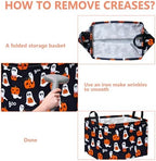 Pumpkin Pattern Storage Basket Gift Shelf Basket Storage Bin, Nursery Basket - Image 6