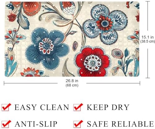 Shower Mat Bathtub Mat, 26.8x15.1 inch, Non-Slip Bath Mat - Image 4