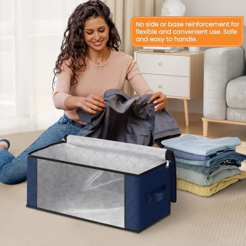 Fab totes 35L Closet Organizers, Foldable Under Bed Storage Containers - Image 3