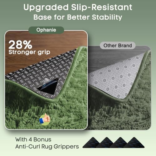 Ophanie Gray Green Grass Area Rugs - Image 4