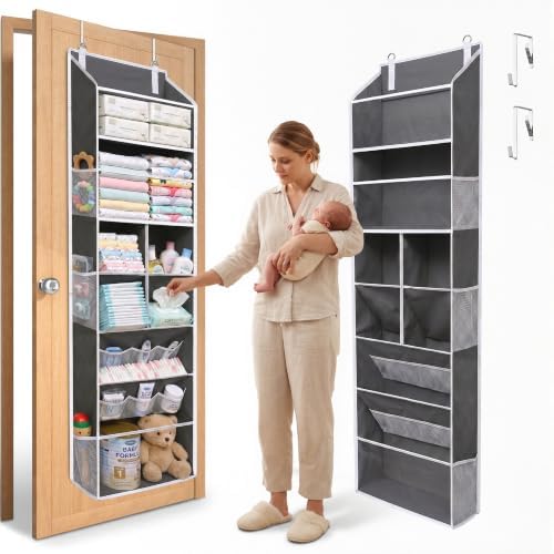 6-in-1 Over Door Hanging Organizer by ORDOVIBE