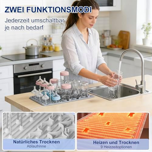 Baby Bottle Drying Rack, 14 Hook Vertical Drying Rack - Image 3