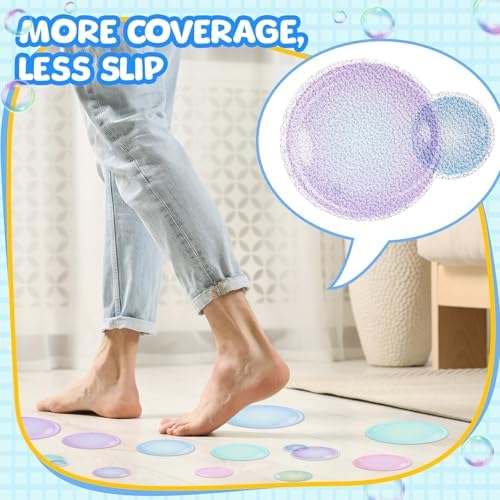Fullhawl 30 Pcs Bubble Non Slip Bathtub Stickers Colorful Bubble Anti Slip - Image 5