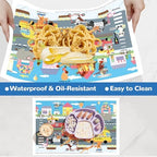Disposable Placemats for Baby Toddlers, Plastic Sticky Table Mats Babies for - Image 3