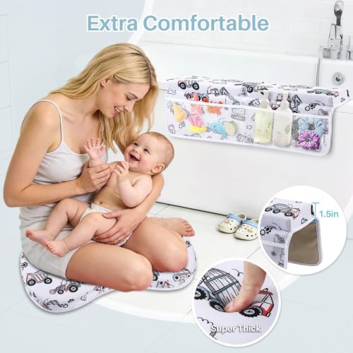 Bath Kneeler and Elbow Rest Pad Set, 1.6'' Thick, Quickly Dry, Bathtub Kneeler - Image 3