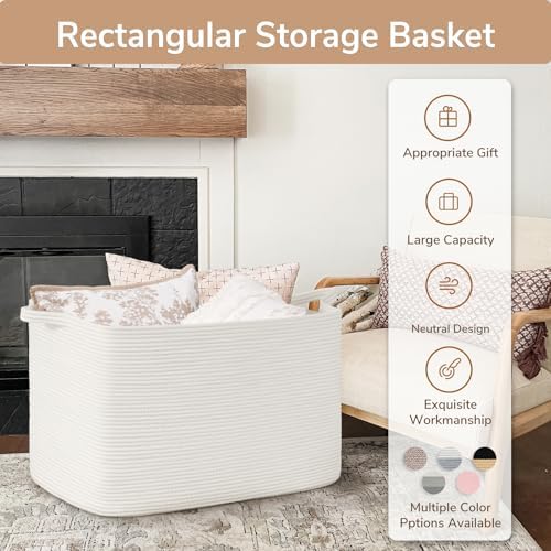 Goodpick 105L Extra Large Woven Rope Blanket Basket - Image 7