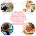 Accmor 5 Pack Long Sleeve Bibs, Baby Smock Waterproof Sleeved Bib Smock - Image 7