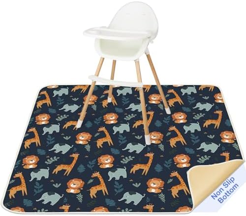 Basumee Splat Mat for Under High Chair, Waterproof & Mess-Proof Floor Mat by Basumee