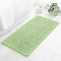 Chenille Bathroom Rug 26"x44" Seafoam Green, Non-Slip Bath Mat by Kildoss