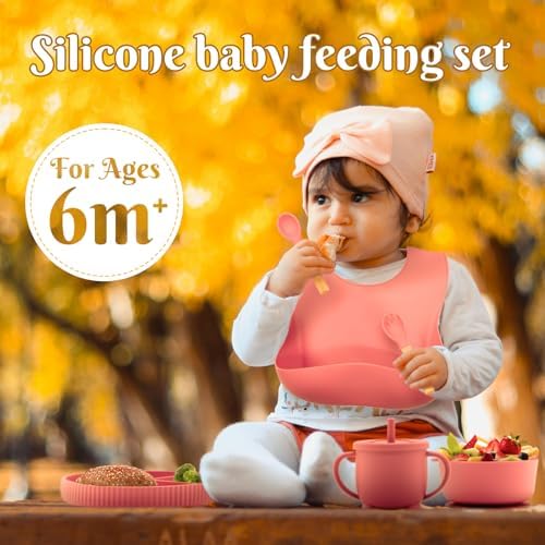 Silicone Baby Feeding Set 10 Pcs, Baby Led Weaning Supplies, Baby Feeding - Image 2