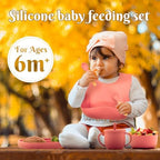 Silicone Baby Feeding Set 10 Pcs, Baby Led Weaning Supplies, Baby Feeding - Image 2