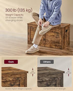 VASAGLE Storage Chest with 2 Safety Hinges, 15.7 x 31.5 x 18.3 Inches - Image 5
